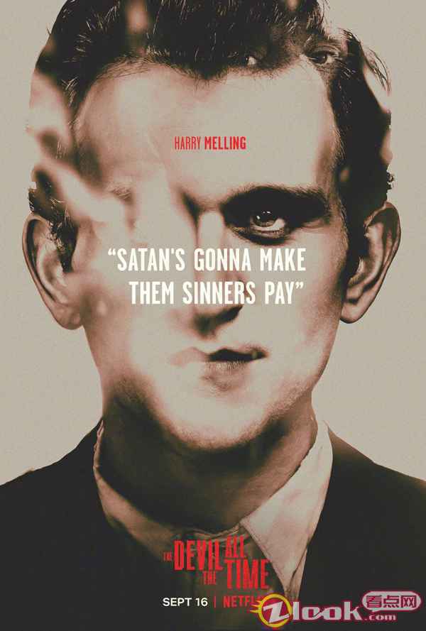 荷兰弟主演豪华阵容新片《神弃之地》发布11人角色海报！明日上线Netflix