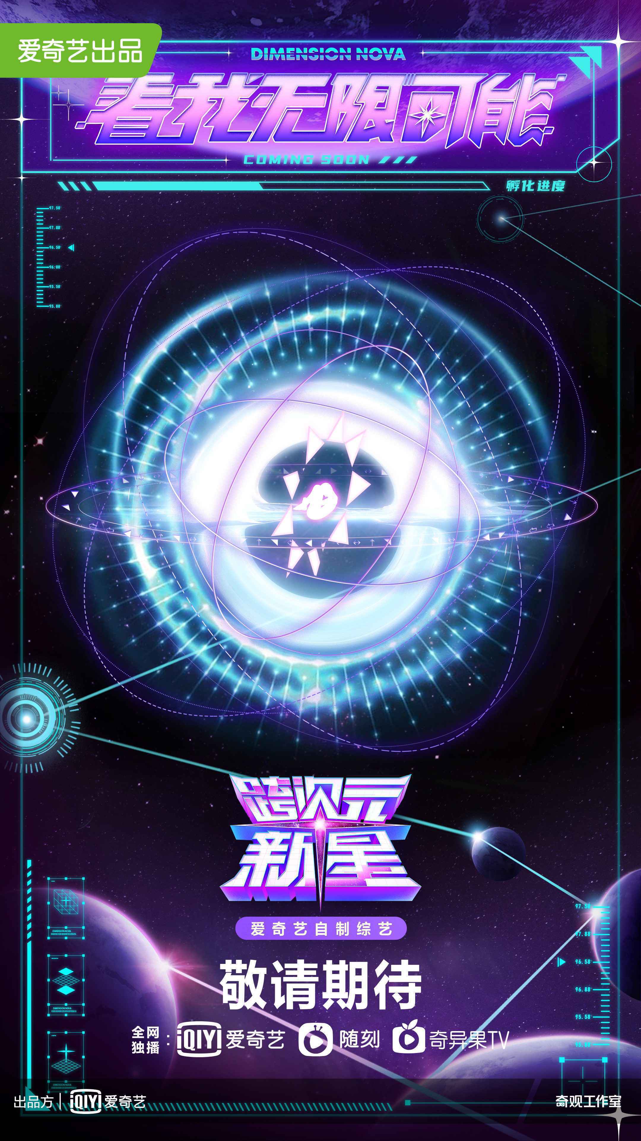 爱奇艺《跨次元新星》艺人阵容官宣 杨颖、小鬼、虞书欣加盟化身扩列师