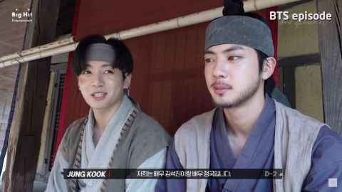 SUGA的「大吹打」MV未公开片段来了！JIN：他千拜托万拜托我才来的！