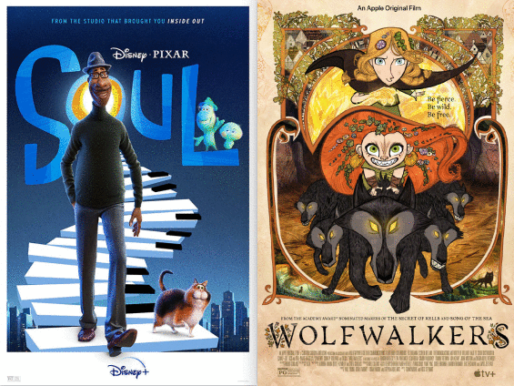 第48届美国动画安妮奖提名出炉！《心灵奇旅》《狼行者》各获10提领跑