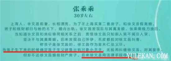 《安家》张乘乘的孩子是徐姑姑的吗？到底是谁的？