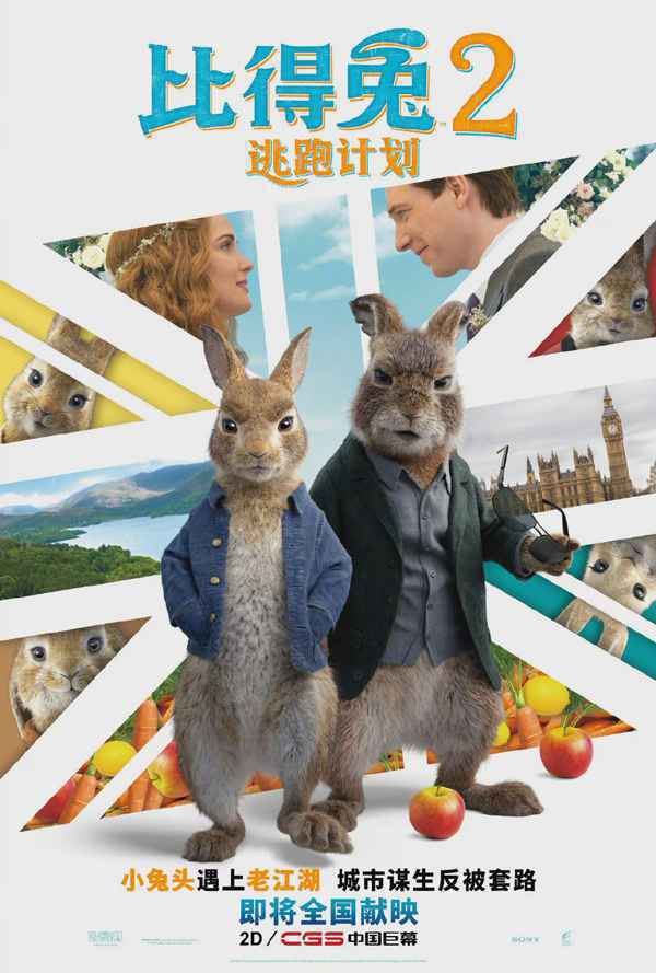 比得兔2 姜武张颂文《扫黑决战》定档5.1《你的婚礼》开启预售《比得兔2》确认引进