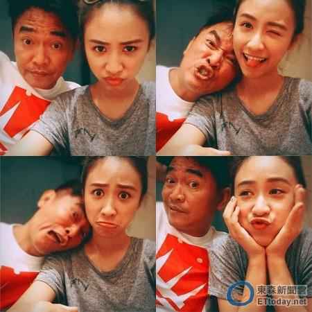 吴宗宪与女儿扮鬼脸 网友力赞:最萌父女档