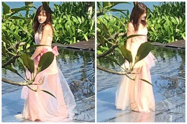 霍建华拍婚纱照被偶遇，伴郎伴娘是他们