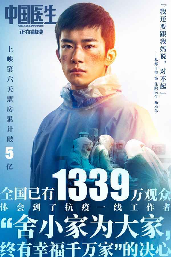 《中国医生》累计票房破5亿 《1921》逆跌《守岛人》票房破亿