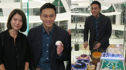 张智霖剧组庆生 笑称袁咏仪现身没有惊喜