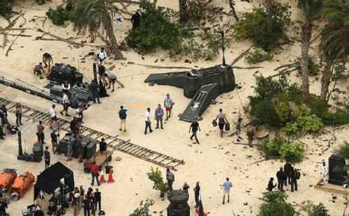 甄子丹惊现《星战》片场 造型似绝地武士