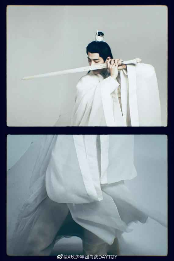 肖战《玉骨遥》杀青告别时影：莫愁前路无知己 天下谁人不识君