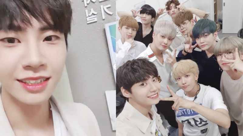 UP10TION回归，成员们表示：「宇硕和鎭赫就和我们是家人一样的关系！」今日李鎭赫也到《音银》为成员们应援！