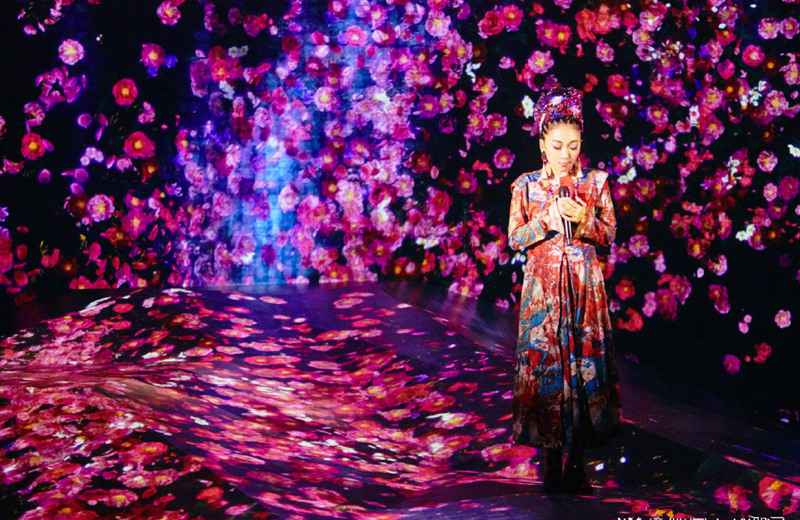 《歌手当打之年》米希亚又一次精心布置舞台，人景合一美仑美奂