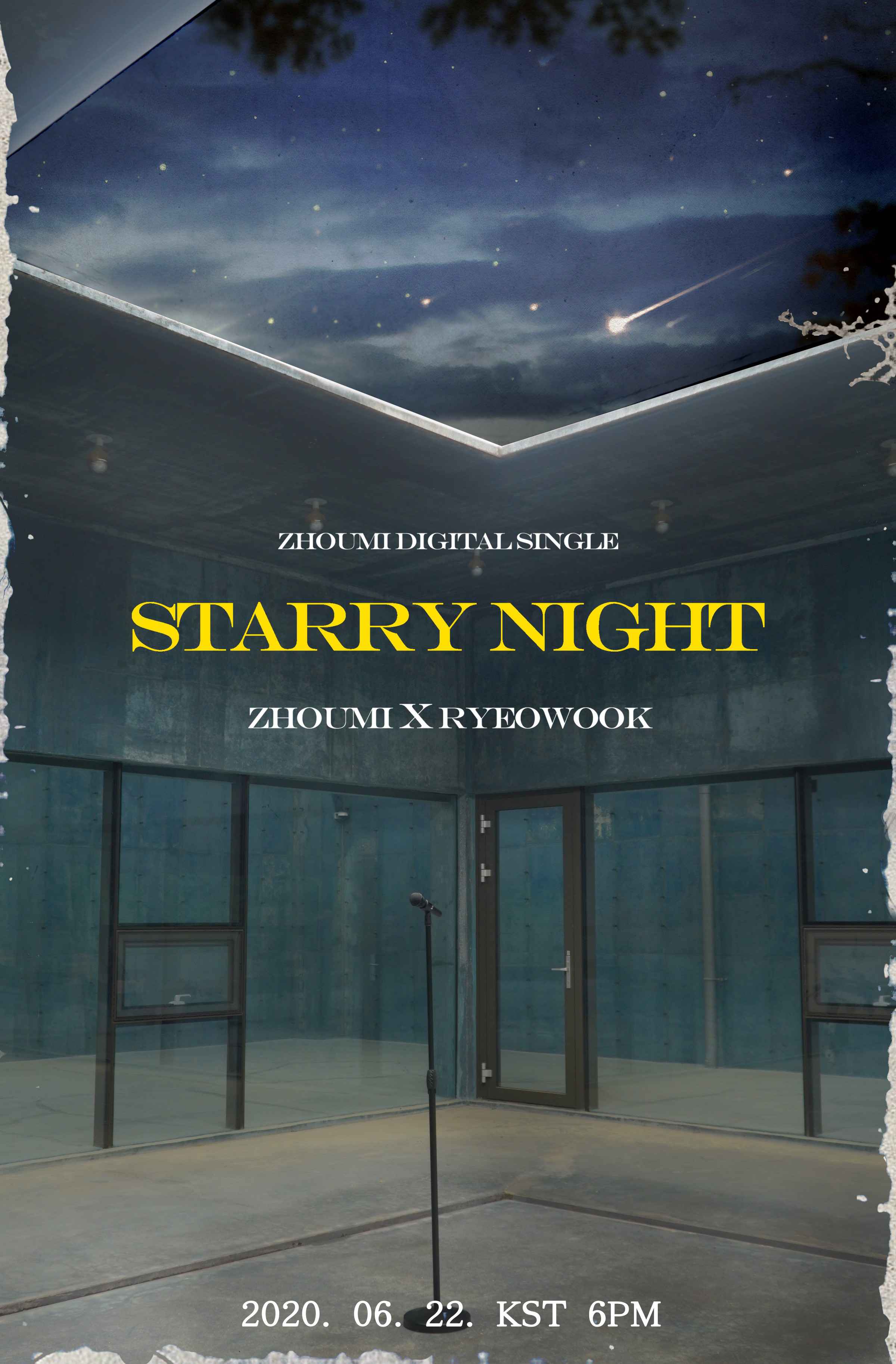 SJ-M成员周觅将于6月22日中韩同步发行中文版和韩文版的新单曲《Starry Night (With RYEOWOOK