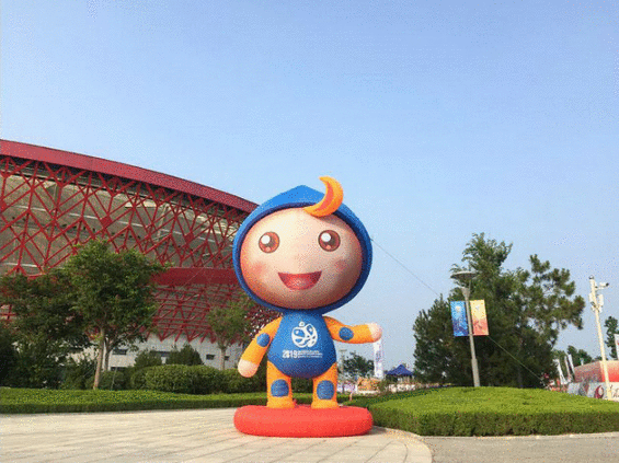 2019世界休闲体育大会年龄最小的推广大使,中国魔指精灵开幕式大放异彩