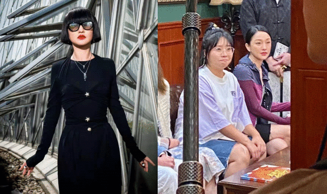 周迅酒吧热舞被偶遇 穿无袖长裙罕化浓妆